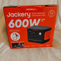 Jackery Explorer 300 v2 Auto Kit Portable Solar Generator 600W Peak