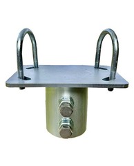 Solar Panel Array Ground Mounting Bracket Top Cap 2″ (2 3/8″ OD) Pipe