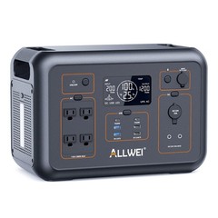 Portable Power Station 1200W 1008Wh LiFePO4 Solar Generator for home camping