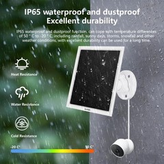 8W Solar Panel for Google Nest Camera Outdoor&Indoor Battery Version 2Pack