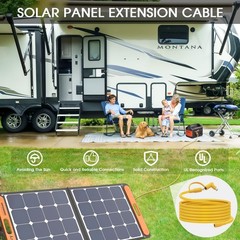 Hoeine Solar Panel Extension Cable for Jackery 30FT, 14AWG 8mm DC Connector