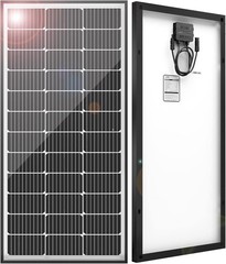 100 Watt Solar Panel 10BB Monocrystalline 12V High Efficiency PV Module RV Home