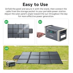 500W High Efficiency Monocrystalline Foldable Solar Panel, Portable Solar Power