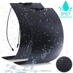 LINEBA 400W Kit Flexible Mono Solar Panel High Conversion 12V for Car Boat RV