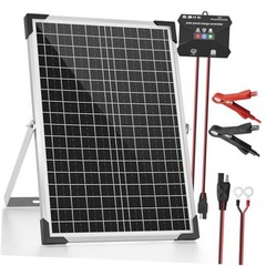 30W 24V Solar Panel Kit, Solar Battery Maintainer with MPPT Charge 30W-24V