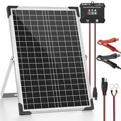 30W 24V Solar Panel Kit, Solar Battery Maintainer with MPPT Charge 30W-24V