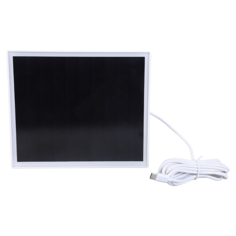 6W Solar Power Source 5V Type C for Wireless Camera IP65 Waterproof Solar Panel