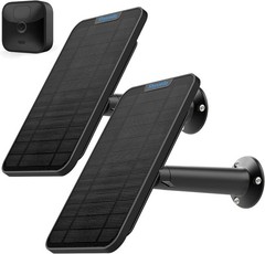 4W Solar Panel 2-Pack for Blink Cameras, Waterproof, 13ft Cable,