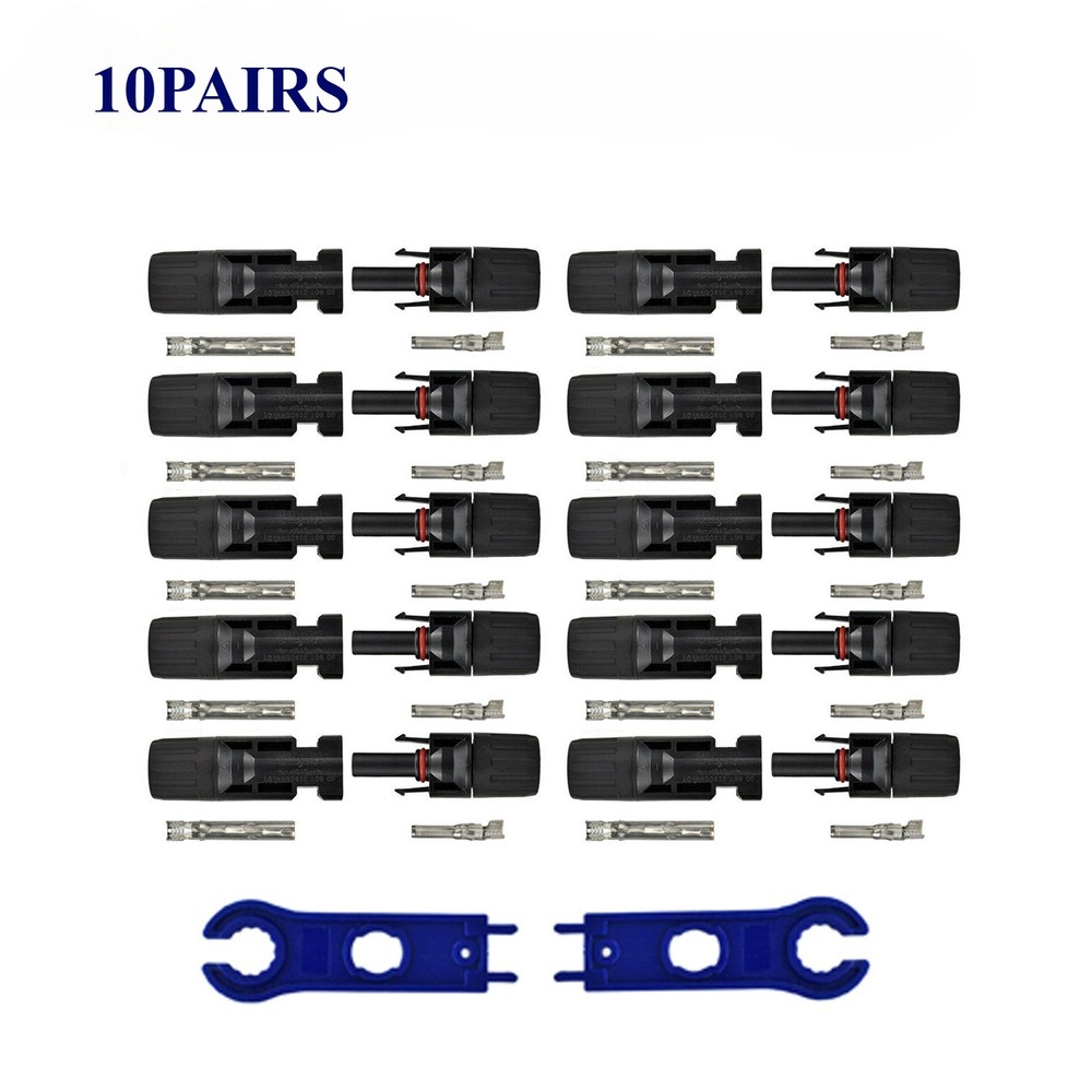 10/20/40 Sets Male Female M/F Solar Cable Connectors Wire DIY Solar Panel