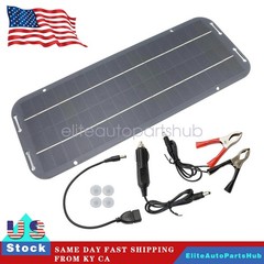 30W Solar Panel 12V Trickle Charger Battery Charger Kit Maintainer Car Boat RV