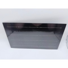 Portable Monocrystalline Solar Panel with DC Barrel Connector Black 7.5W 5V