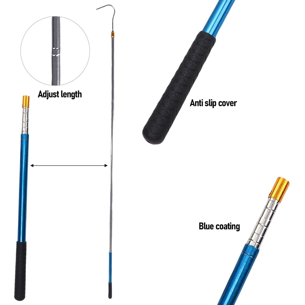 Telescopic Attic Pull Down Hook Durable Ladder Puller For Garage Easy To Use