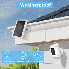 5W Solar Panel Charger for Ring Camera, Compatible with Ring Stick up Cam/Pro Ba