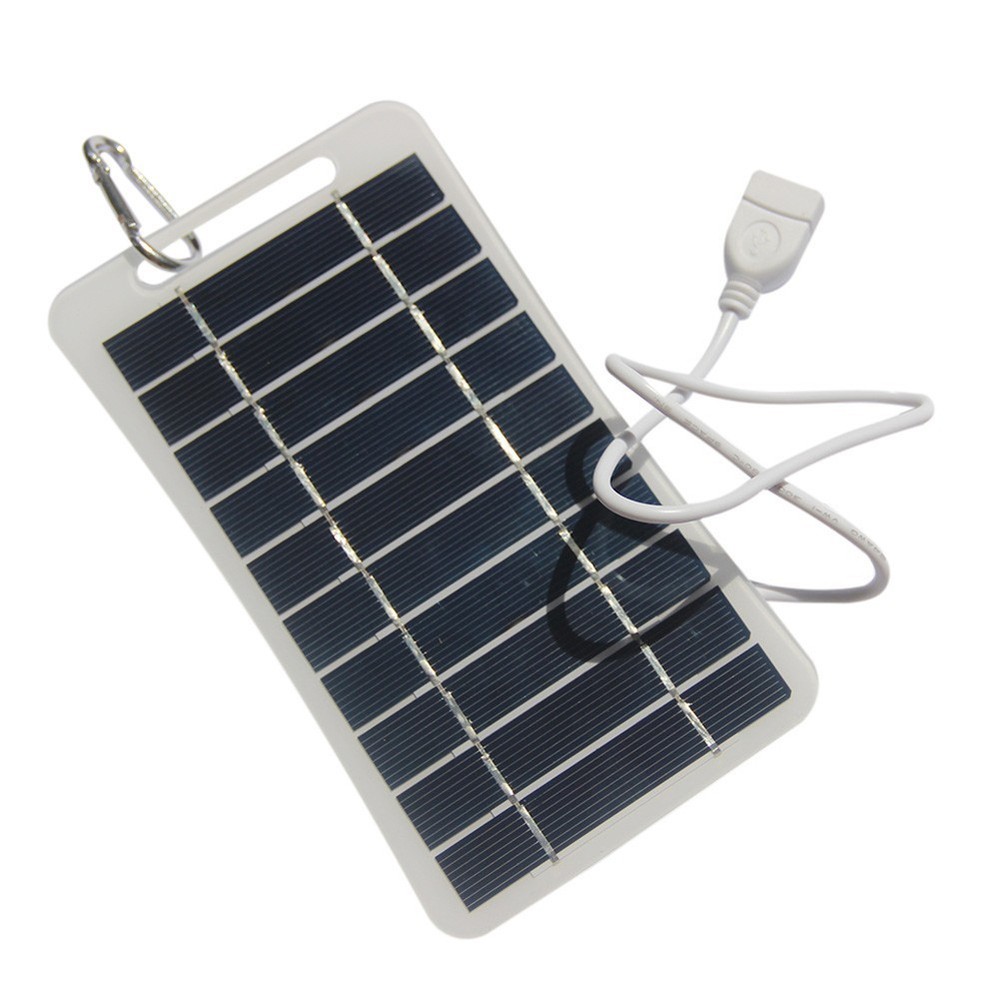 2W 5V Solar Charging Panel USB Battery Charger Small Power Station Waterproof#
