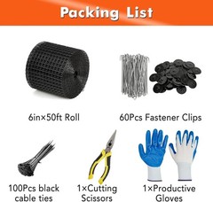 6in x 50ft Solar Panel Bird Guard & Critter Guard Mesh Kit, Solar Panel Bird …