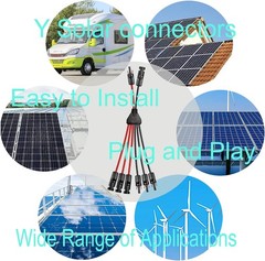 Solar Y Connector,Solar Y Branch Parallel Cable 2 to 6 Male Female Solar Conn…