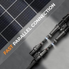 Solar Y Branch Connector 2 to 1 Splitter 1000V MFF FMM for Parallel Panels