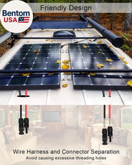 Weatherproof Solar Cable Entry Gland Entry Housing Solar Junction Box Fit for RV