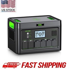 2400W 1843.2Wh Power Station Portable Solar Generator LiFePO4 RV Backup Camping