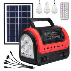 Solar Generator Portable Power Station, Red