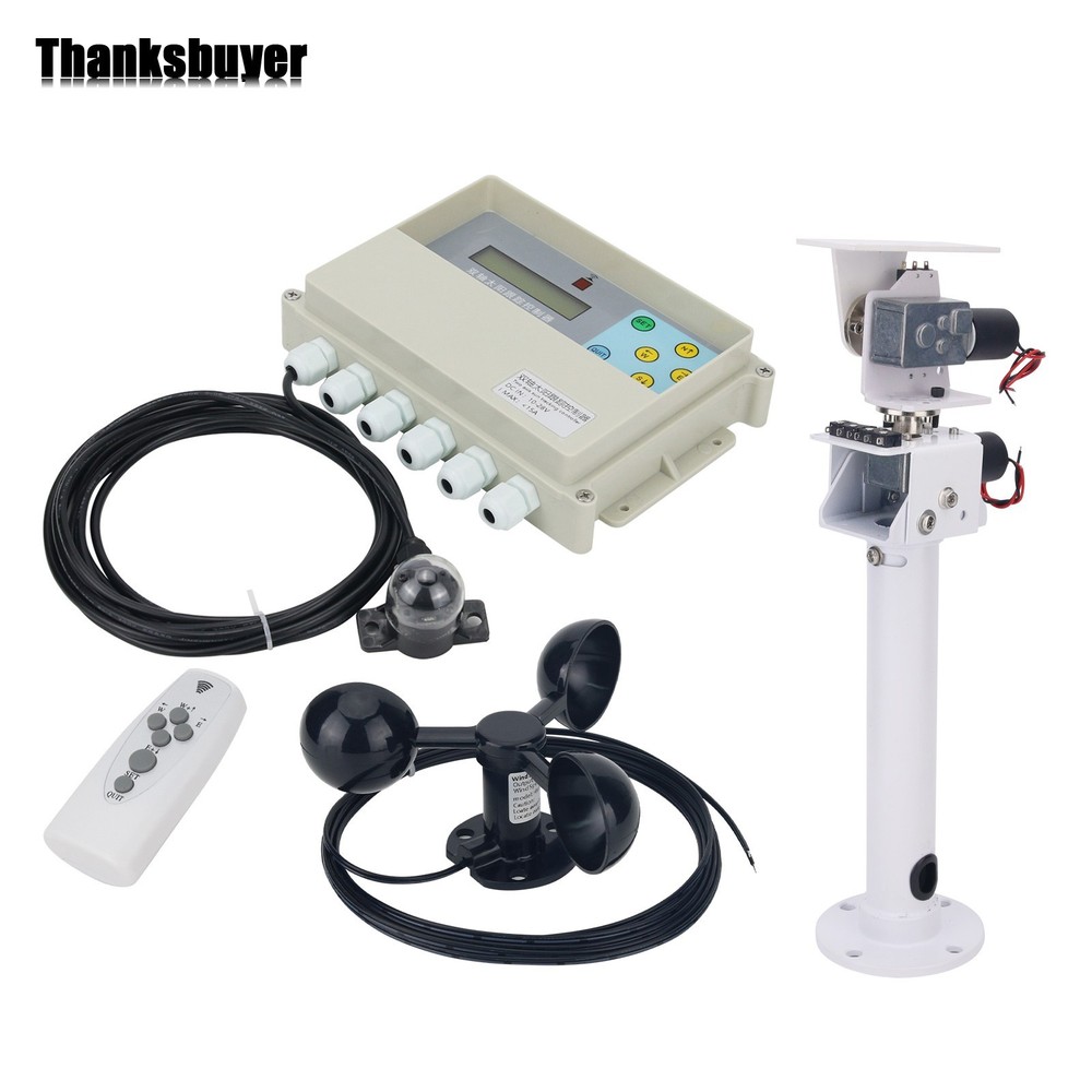 Solar Tracker Controller+RC+Wind Speed+DC Dual Axis Gimbal for Solar Tracking