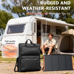 Padded Solar Panel Carrying Case Compatible with Jackery SolarSaga 100W 100X 200
