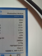 ACOPOWER 35W 12V Solar Panel