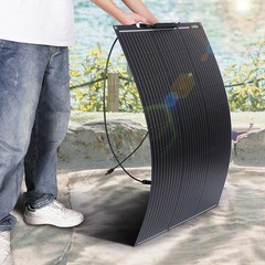 200W 400W 18v Monocrystalline Semi-flexible Solar Panel For RV/Boat/Car/Home New