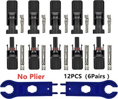 12Pairs Solar Crimping Tools Set Panel PV Cable Connectors Wire Crimper Pliers