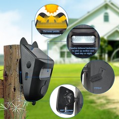 Solar Doorbell Wireless Motion Sensor Alarm For Farms Camping