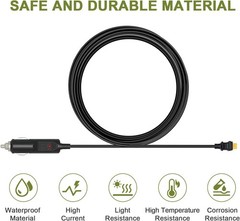 ALLPOWERS Car Cigarette Lighter to XT60 Power Pole Solar Extension Cable 1.5M