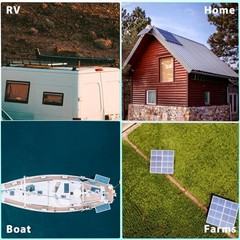 120 Watt 12Volt Solar Panel Starter Kit Monocrystalline Module 120W solar kit