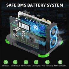 330W/288WH LiFePO4 Lithium Battery Portable Power Station Outdoor Camping Power