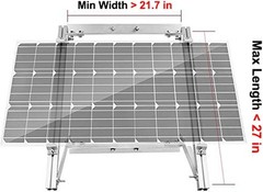 Complete Off-Grid Pole Mount System for Solar Panels Up to 100W | Easy Install
