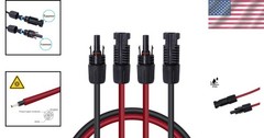 Certified 5Ft 12AWG Solar Panel Extension Cable for Off-Grid Installations
