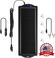 Mantenedor De Cargador De Bateria De Coche Solar De 12 V Waterproof NUEVO US