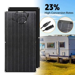 200W Flexible Solar Panel 12V Mono Module Off Grid RV Boat Camper IP67 Marine