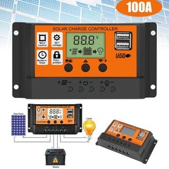 MPPT Solar Panel Regulator Charge Controller Auto Focus Tracking 30-100A 12V/24V