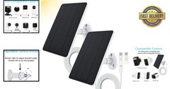 Continuous Power Supply: 2 Pack 4W Solar Panels for WYZE & Eufy Battery Cameras