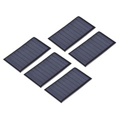 5Pcs 5V 0.3W 60mA Mini Polycrystalline Solar Panel 3.1×1.8″/80x45mm