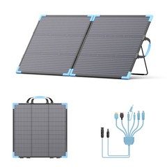E-POWO 110W 220W Bifacial Solar Panel Foldable High Efficiency for Bluetti AC180