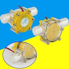 12V Water Turbine Generator Water Micro-Hydro Power Charging Solar Energy Plasti