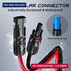 3FT 10AWG Solar to XT60i, Gibbab 3 6 10 16 20 25FT Solar Panel Connector to XT60