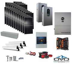 15KW Complete Offgrid Solar Kit + EG4 FlexBOSS21 + 2x 14.3KW 48V EG4 Lithium Ind