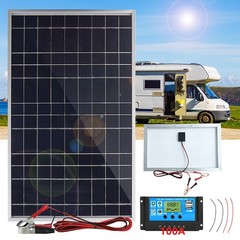 12v 30W 100A Solar Panel Charging Off-Grid RV Camping Home Boat with Controller