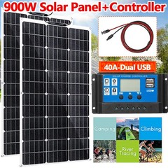 150Watt 300W 600W Flexible Mono Solar Panel 12V Car Boat RV Home Rooftop Roof PV