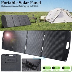 200W Portable Foldable Solar Panel Kit For Generator Power Station Camping Used