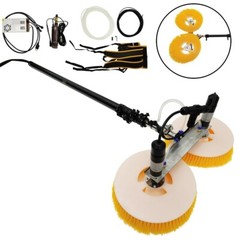 Double Head Solar Panel Cleaning Machine Retractable Photovoltaic Panels Brush