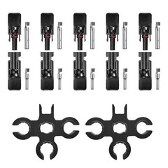 5 Pairs NEW Male Female M/F Wire Cable Connector Set Solar Panel 30A Waterproof