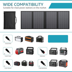 200W Portable Solar Generator with 60W Panels for Camping & Outdoors